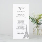 25 Bruiloften in Parijs Programmakaart (Staand voorkant)