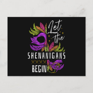 25.Carnival Mardi Gras voor een Mardi gras Fan Aankondigingskaart