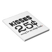 25 cent Kisses Notitieblok (Schuin)