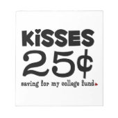 25 cent Kisses Notitieblok (Voorkant)