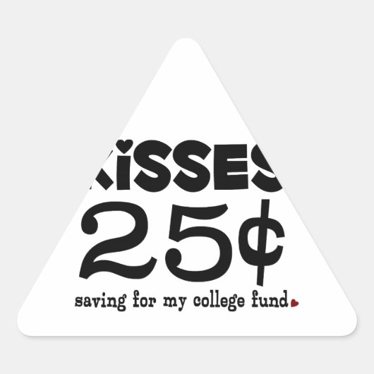 25 cent Kisses Sticker (Voorkant)