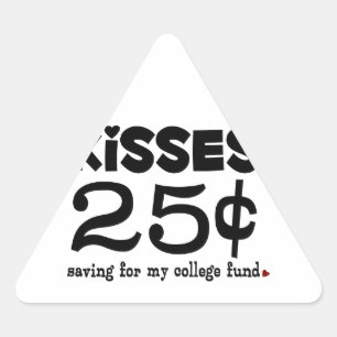 25 cent Kisses Sticker