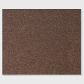 25 Chocolate Mocha Brown Glitter Print Cadeaupapier (Vlak)