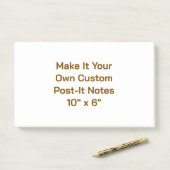 25 cm x 15 cm post-it® notes (Op bureau)