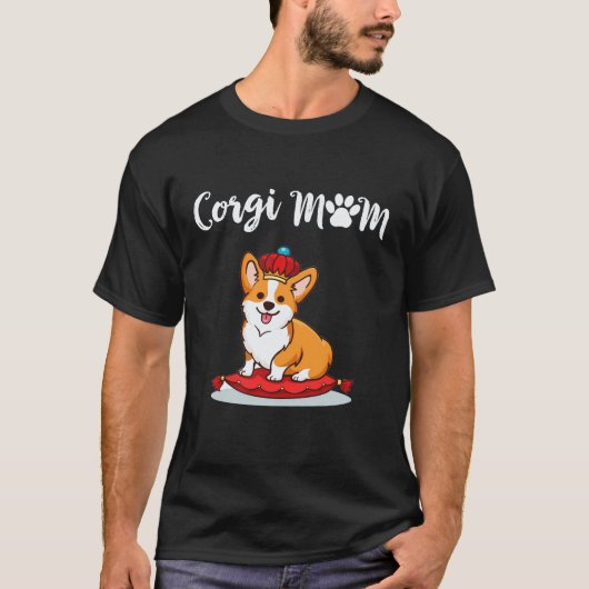 25 Corgi Moeder Corgi T-shirt (Voorkant)
