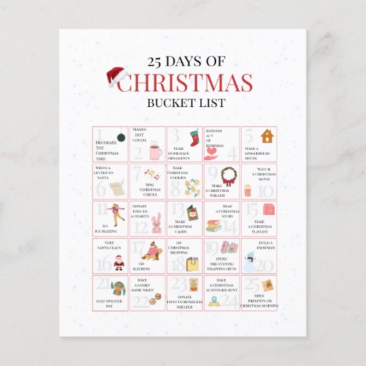 25 dagen kerst emmerlijst kunst flyer (Voorkant)
