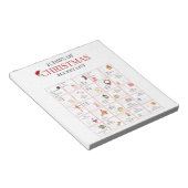 25 dagen kerst emmerlijst kunst notitieblok (Schuin)