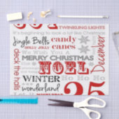 25 dagen kerstpapier tissuepapier (Craft)