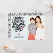 25 december Funny Holiday Foto van Morning Person Kaart (Voorkant / Achterkant in situ)