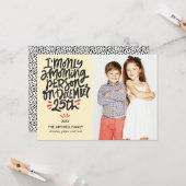 25 december Funny Holiday Foto van Morning Person Kaart (Voorkant / Achterkant in situ)