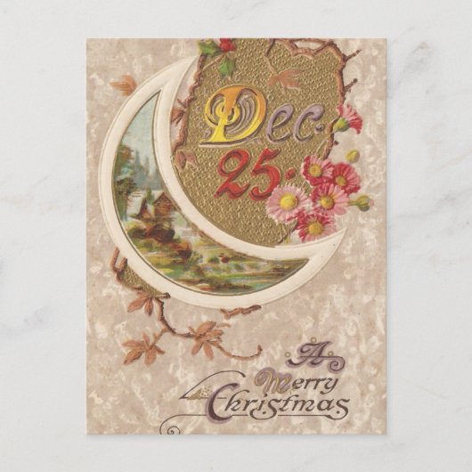 25 december Kaart met kerst (Voorkant)