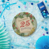 25 december kerstdag papieren bordje (Feest)