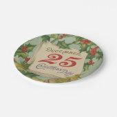 25 december kerstdag papieren bordje (Gekanteld)