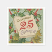 25 december kerstdag servetten (Voorkant)