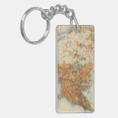 25 Dichtheid van de bevolkingsgroei, VS, 18901900 Sleutelhanger (Voorkant Links)