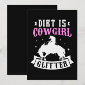 25.Dirt Is Cowgirl Glitter Save The Date (Voorkant / Achterkant)