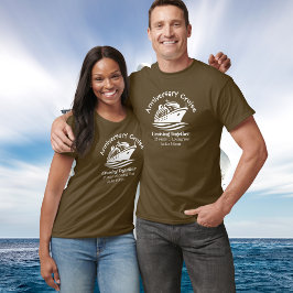 25 e Jubileum Cruise Bruin Personaliseer T-shirt