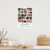 25 Familie Foto Collage Poster (Keuken)