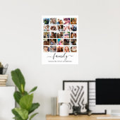 25 Familie Foto Collage Poster (Thuiskantoor)