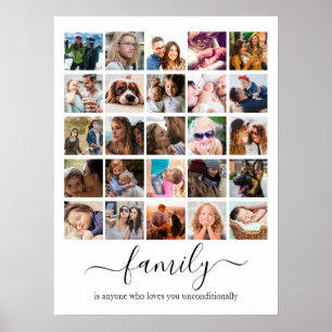 25 Familie Foto Collage Poster