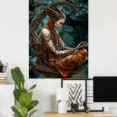 *~* 25 FD3 MEDITERENDE Beschermer van de Aarde Poster (Thuiskantoor)