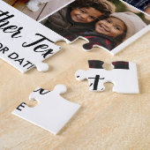 25 Foto Collage - Aangepaste Tekst - Wit Zwart Legpuzzel (Zijkant)