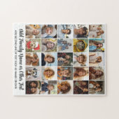 25 Foto Collage - Aangepaste Tekst - Wit Zwart Legpuzzel (Horizontaal)
