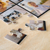 25 Foto Collage - Aangepaste Tekst - Zwart Legpuzzel (Zijkant)