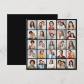 25 Foto Collage Editable Color Wenskaart (Voorkant / Achterkant)