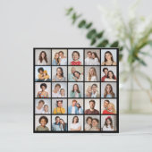 25 Foto Collage Editable Color Wenskaart (Staand voorkant)