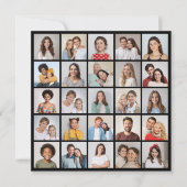 25 Foto Collage Editable Color Wenskaart (Voorkant)