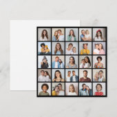 25 Foto Collage Editable Color Wenskaart (Voorkant / Achterkant)