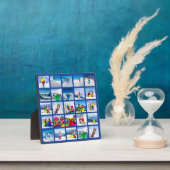 25 Foto Raster Collage Donkerblauw Fotoplaat (Insitu)