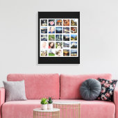 25 Fotocollage van uw favoriete Afbeeldingen Canvas Afdruk (Insitu (Woonkamer))