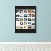 25 Fotocollage van uw favoriete Afbeeldingen Canvas Afdruk (Insitu (Houten vloer))