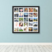 25 Fotocollage van uw favoriete Afbeeldingen Canvas Afdruk (Insitu (Houten vloer))