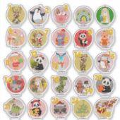 25 Gepersonaliseerde ADVENTKALENDER Goody Zak Vern Sticker (Voorkant)