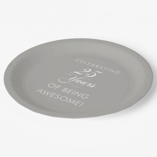 25 Geweldige jaar papieren Borden Papieren Bordje (Gekanteld)