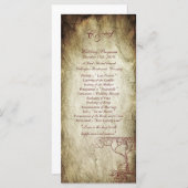 25 Herfst boom bruiloft programma's (Voorkant / Achterkant)