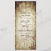 25 Herfst boom bruiloft programma's (Voorkant)