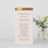 25 herfst Hart Wedding Programma's (Staand voorkant)