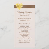 25 herfst Hart Wedding Programma's (Voorkant)