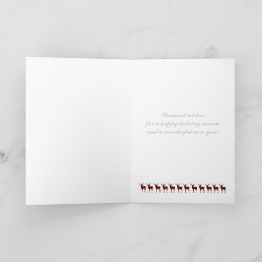 25 herten Kerst Kaart (Binnen)