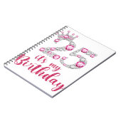 25 Het is mijn 25e verjaardag 25 jaar oude Bda Notitieboek (Linkerzijde)