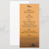 25 Indian Dream Wedding Menu Labels (Voorkant / Achterkant)
