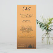 25 Indiase droom huwelijksprogramma's Programmakaart (Staand voorkant)