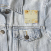 25 Interstatelijke migratie 1890 INLA Vierkante Button 5,1 Cm (In situ)