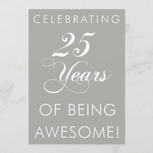 25 Jaar Awesome Uitnodiging