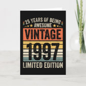 25 Jaar Awesome Vintage 1997 Kaart (Voorkant)
