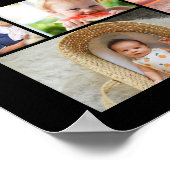 25 jaar bruiloft jubileum fotocollage bewerkbaar poster (Hoek)